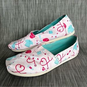 Toms Alpargata Nurse Appreciation Shoes Size W10